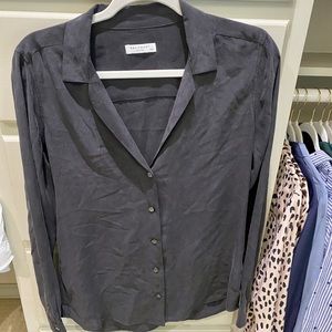 Equipment Silk “Adalyn” Black Blouse (Medium)